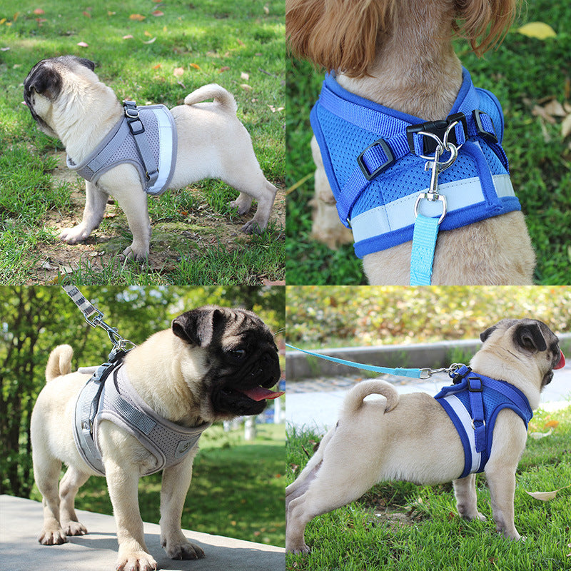 Custom Mesh Nylon Solid Pet Reflective Dog Harness
