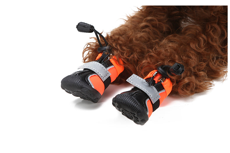 Lovoyager Waterproof Nylon Neoprene Reflective Dog Boots Comfortable Pet Shoes Dog Boots Waterproof