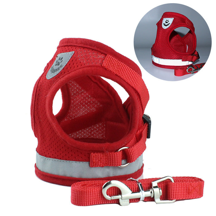 Custom Mesh Nylon Solid Pet Reflective Dog Harness