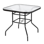 Outdoor Furniture Outdoor Dining Table Square/Round  Toughened Glass Table Yard Garden Glass Table