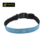 New Arrival Retractable Blanks Pet Collection Customized Sublimation Adjustable Dog Collar-l