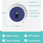 Newest Other Pet Products 2020 Wifi App Control Automatic Dog Feeder Treat Tossing Dog Camera 1080p