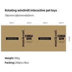 Interactive Puzzle Training Turntable Windmill Scratching Whirling Toys For Cats