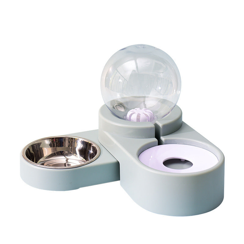 Sky Blue Cat/Dog Food Drinking Water Dispenser
