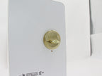 LUMIL Metal locksets Single Cylinder Deadbolt, Round Deadbolt Lock with Keys, Modern Door Locks with Deadbolt, Gold Deadbolt for Front Door Entrance, Front Door Security Lock, Keyed 1 Side