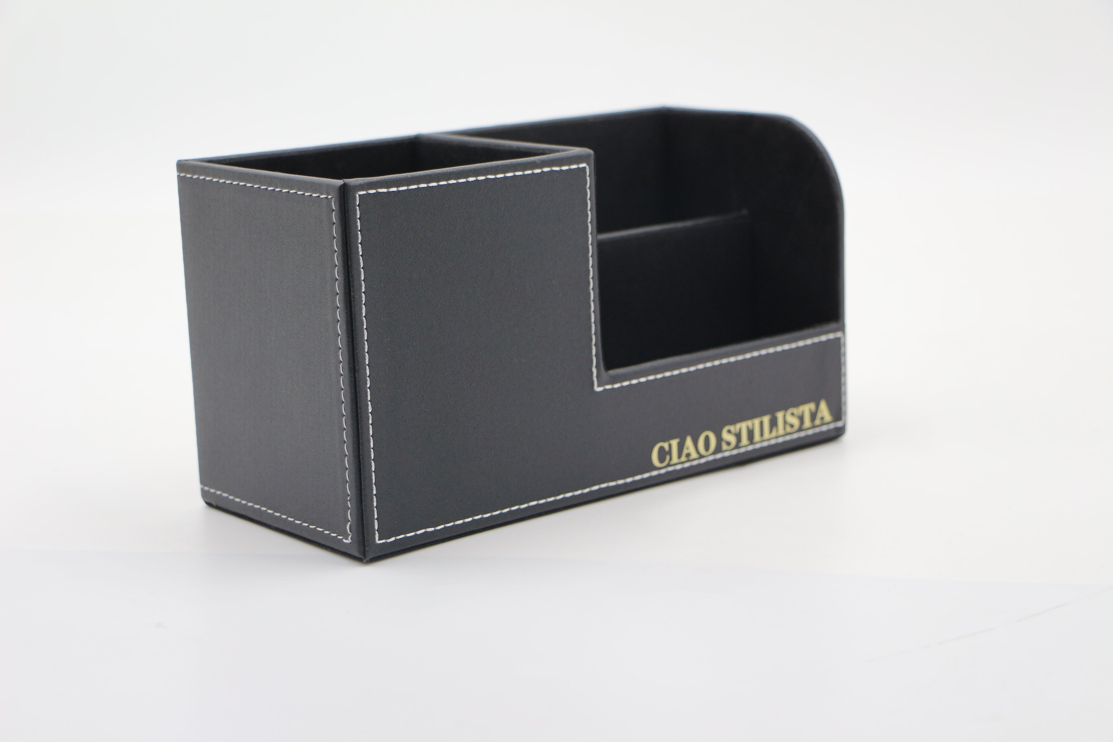 CIAO STILISTA Creative pen container Pen holders ins office leather storage container multi-functional small storage box