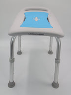 LIVINGCARING Adjustable Shower Chair with Back and Arms