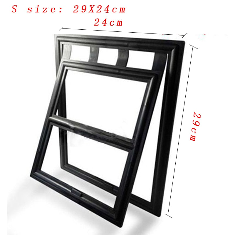 Lockable Plastic Pet Dog Cat Kitty Door for Screen Window Security Flap Gates Pet Tunnel Dog Fence Free Access Door for Home|door for home|door for catdoor for dogs