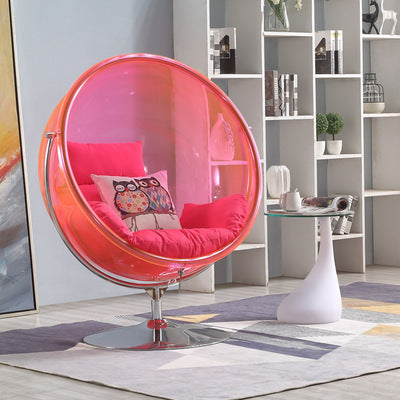 Hanging Ball Transparent Bubble Chair Hemispherical Chair Hanging Chair Acrylic Hanging Basket Bird's Nest Swing Hanging Ball Glass Chair