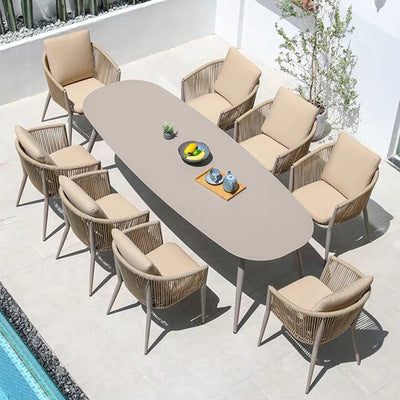 Outdoor Furniture Rattan Chair Combination Five Piece Set Of Woven Leisure Furniture Balcony Garden Courtyard Open-air Rattan Tables And Chairs