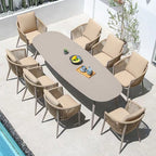 Outdoor Furniture Rattan Chair Combination Five Piece Set Of Woven Leisure Furniture Balcony Garden Courtyard Open-air Rattan Tables And Chairs