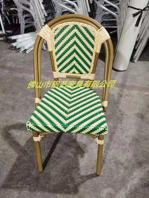 North European And American Home Stay Restaurant Outdoor Rattan Chair Balcony Cafe Rattan Chair Milk Tea Shop Single Chair