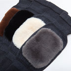 Warm knee protection thickened elderly double-layer thickened knitting knee protection plush