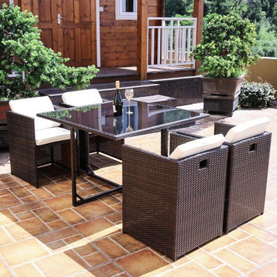Rattan Chair Tea Table Five Piece Set Of Outdoor Furniture Outdoor Leisure Balcony Tables And Chairs Courtyard Tables And Chairs Combination