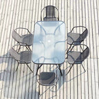 Rattan Table And Chair Outdoor Leisure Courtyard Rattan Chair Tea Table Combination Outdoor Balcony Table And Chair Outdoor Iron Rattan Chair Combination