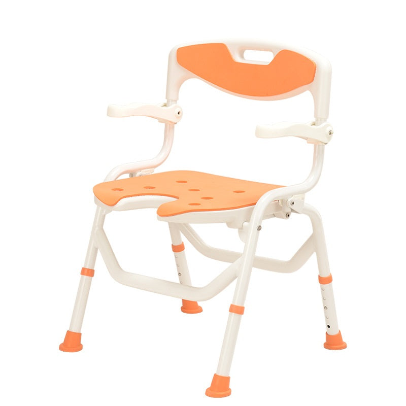 Folding chair aluminum alloy elderly bathroom bath chair Japanese bath chair elderly Japanese shower chair