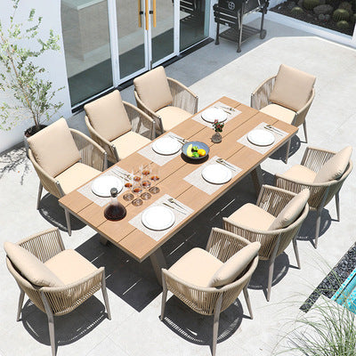 Outdoor Furniture Rattan Chair Combination Five Piece Set Of Woven Leisure Furniture Balcony Garden Courtyard Open-air Rattan Tables And Chairs