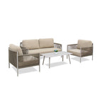 Outdoor Nordic Tables And Chairs Tied Rope Sofa Leisure Teslin Balcony Rattan Chair Sofa Terrace Courtyard Sofa Combination