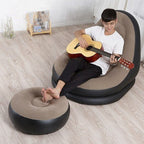 Lazy Sofa Inflatable Foldable Recliner Single Person Flocking Sofa Set Inflatable Outdoor Sofa Studio Gift