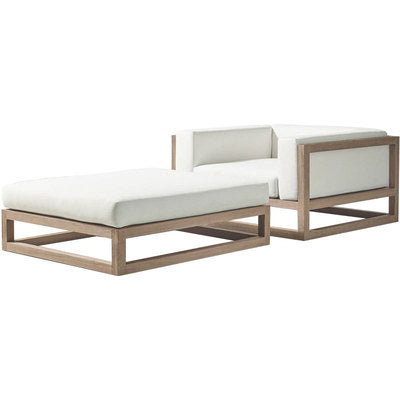 Outdoor Sofa Simple Outdoor Imitation Wood Aluminum Alloy Software Single And Double Sofa Combined Garden Leisure Sofa