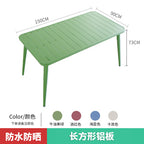 Outdoor Aluminum Alloy Open-air Chair Courtyard Outdoor Dining Table Coffee Shop Milk Tea Shop Set Combination Of Tables And Chairs