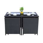 Outdoor Rattan Woven Storage Tables And Chairs Leisure Courtyard Terrace Garden Rattan Chair Hotel Resort Modern Rattan Woven Sofa Chair