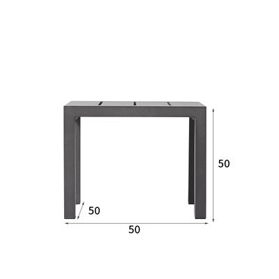 Nordic Cast Aluminum Alloy Sofa Terrace Balcony Courtyard Flat Outdoor Loft Commercial Street Modern Sofa Coffee Table Combination