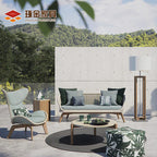 Outdoor Furniture Combination Nordic Rattan Art Sofa Outdoor Villa Courtyard Balcony Rattan Sofa Chair Combination