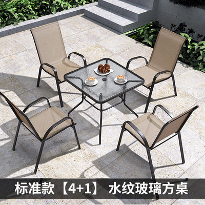 Outdoor Tables And Chairs Courtyard Outdoor Seats Garden Leisure Furniture Outdoor Balcony Teslin Waterproof External Swing Armchair