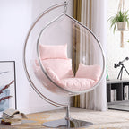 Nordic wind net red glass ball transparent bubble chair hemisphere hanging chair space chair acrylic hanging basket girl heart room