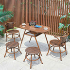 Outdoor Garden Leisure Rattan Chair Three Piece Set Courtyard Balcony Tables And Chairs Milk Tea Shop Coffee Shop Outdoor Tables And Chairs Combination