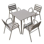 Milk Tea Shop Outdoor Simple Leisure Coffee Table Combination Garden Courtyard Outdoor Aluminum Alloy Outdoor Tables And Chairs Waterproof And Sunscreen