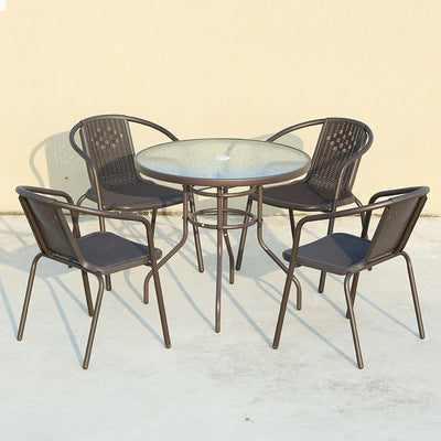 Rattan Chair Outdoor Furniture Balcony Tables And Chairs Rattan Furniture Outdoor Tables And Chairs Teng Chair Outdoor Rattan Chair Teng Chair Leisure Outdoor