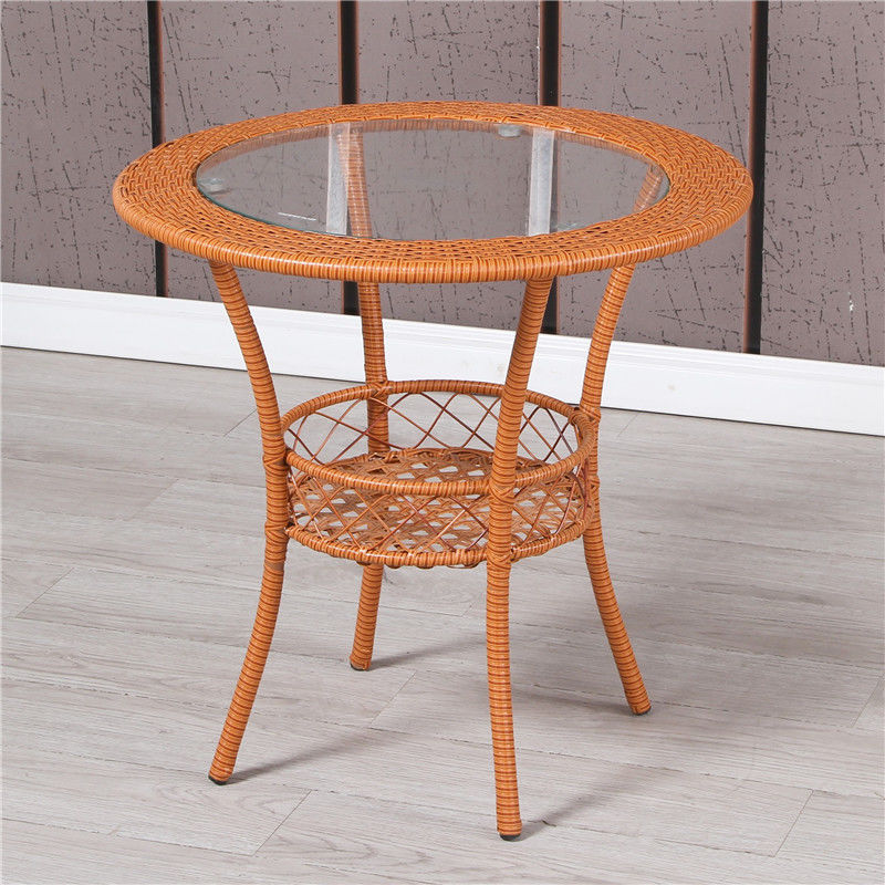 Outdoor Patio Side Table - Wicker Patio Bistro Set