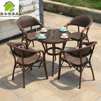 Outdoor Rattan Chair Balcony Table And Chair Set