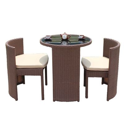 Balcony Small Table And Chair Leisure Rattan Chair Three Piece Set Balcony Tea Table And Chair Combination One Table And Two Chairs