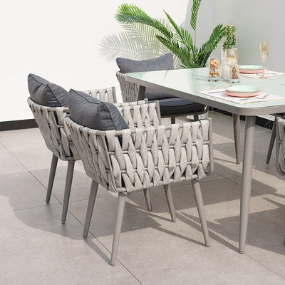 Outdoor Rattan Sofa Chair Balcony Corner Leisure Rattan Simple Tea Table Outdoor Courtyard Water Double Rattan Sofa Combination