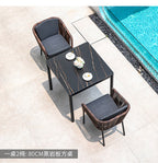 Outdoor Tables And Chairs Rattan Chairs Outdoor Furniture Leisure Tables And Chairs Courtyard Villa Hotel Outdoor Tables And Chairs Combination Rock Board