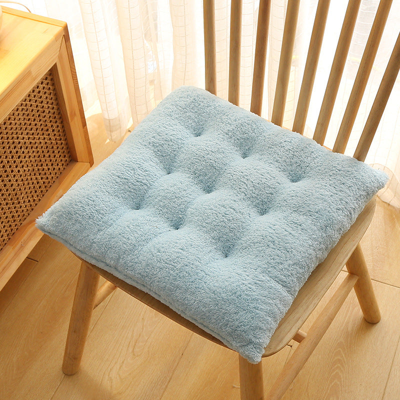 Plush Cushion Household Dining Chair Cushion Thickening Warm Office Student Chair Cushion