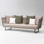 Outdoor Sofa Waterproof Outdoor Restaurant Card Seat Rattan Sofa Courtyard Terrace Leisure Double Rattan Sofa Chair