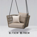 Rattan Thinking Nordic Outdoor Furniture Pure Manual Rattan Courtyard Furniture Balcony Outdoor Milk Tea Shop Rattan Sofa