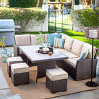 Outdoor Rattan Chair Sofa Outdoor Courtyard Terrace Sunshine Room Rattan Sofa Balcony Leisure Corner Rattan Sofa Combination