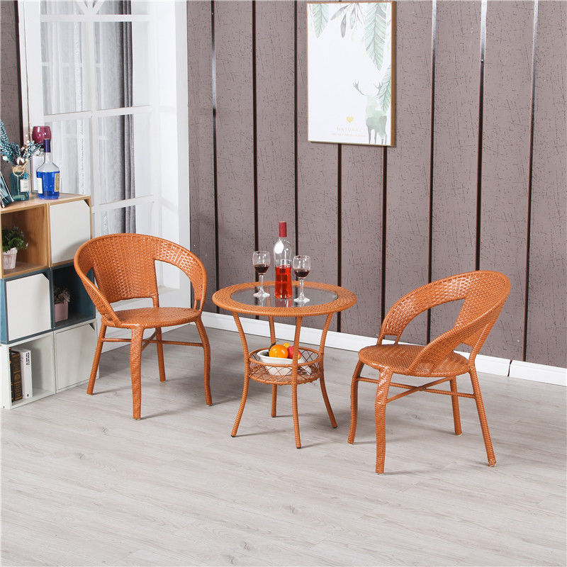 Outdoor Patio Side Table - Wicker Patio Bistro Set