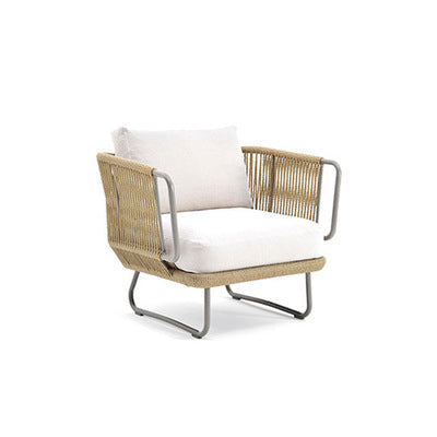 Outdoor Rattan Sofa Outdoor Terrace Leisure Sofa Rattan Chair Balcony Living Room Rattan Woven Bamboo Rattan Sofa Courtyard Sunscreen