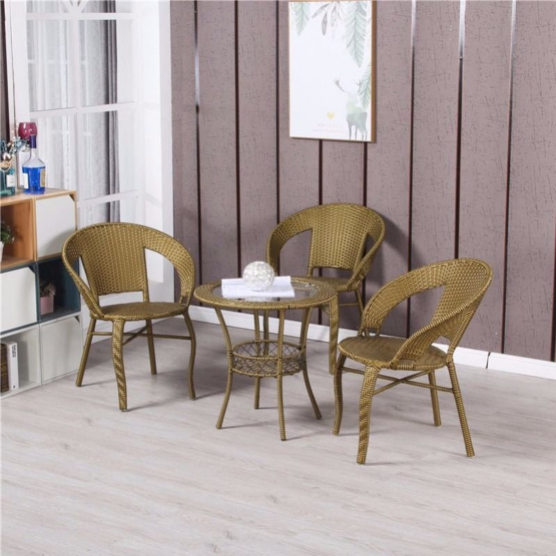 Outdoor Patio Side Table - Wicker Patio Bistro Set