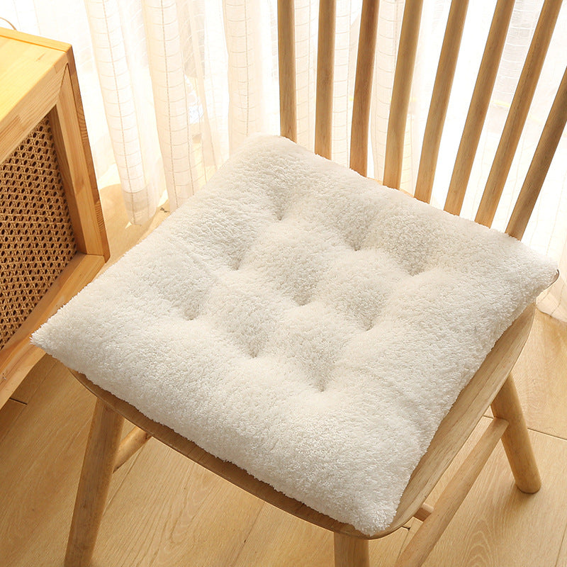 Plush Cushion Household Dining Chair Cushion Thickening Warm Office Student Chair Cushion