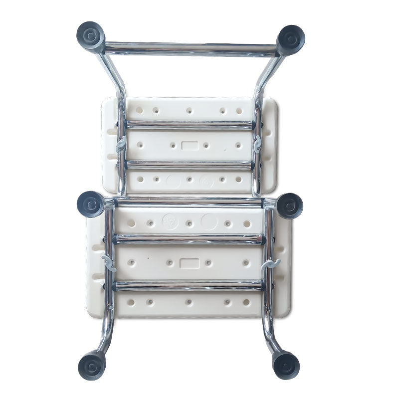 Elderly Bathing Chair Non slip Bathing Bathroom Toilet Small Bench Stepping Ottoman Walking Aid Arm Four corner Crutches