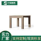 Outdoor Solid Wood Sofa Combination Outdoor Garden Courtyard Teak Home Stay Furniture Outdoor Waterproof Leisure Coffee Table Hotel
