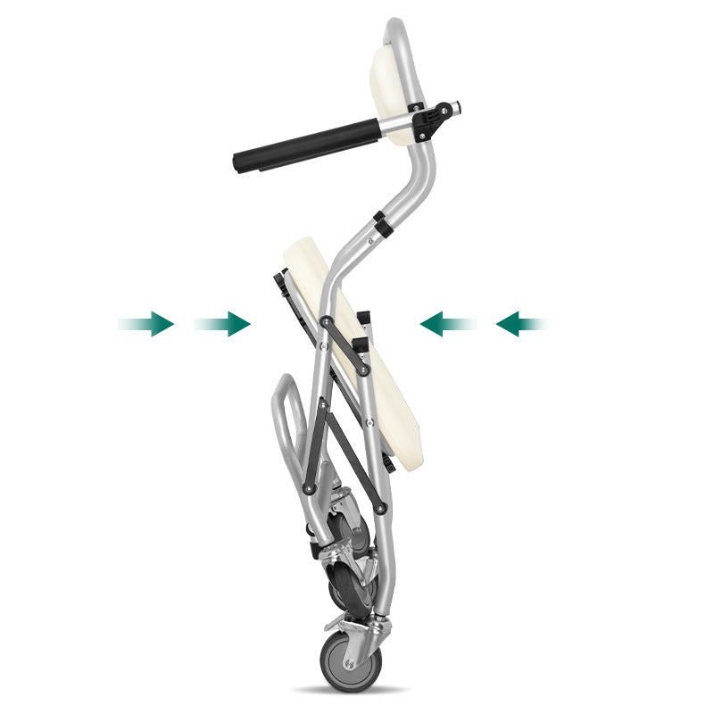Folding elderly toilet chair wholesale bath chair toilet chair aluminum alloy mobile toilet chair