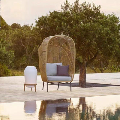 Leisure Balcony Small Sofa Bird's Nest Landing Garden Villa Rattan Chair Lazy Bed Outdoor Indoor Resort Furniture